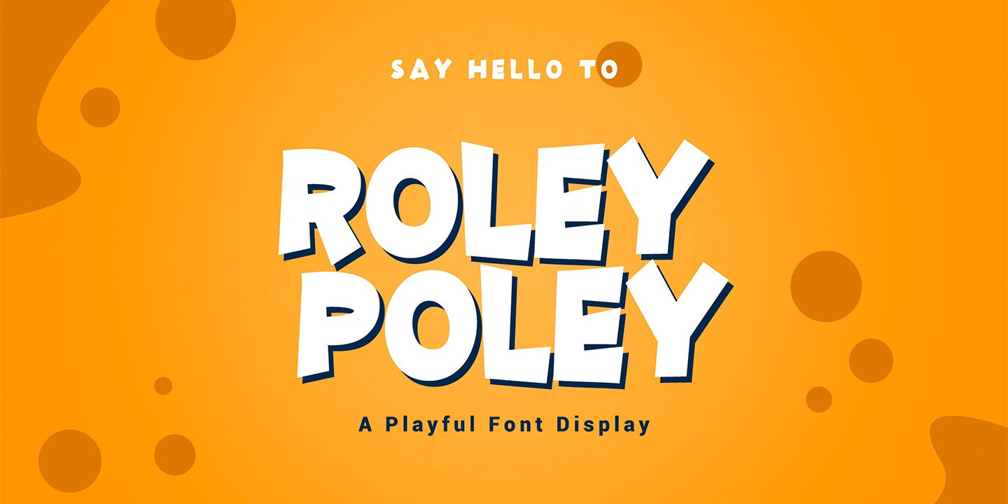 Beispiel einer Roley Poley Regular-Schriftart